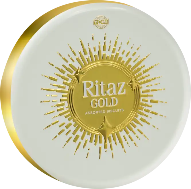 Bánh quy thập cẩm Ritaz Gold hộp thiếc mặt trời 75g-5