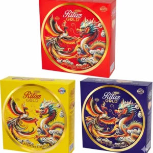 Bánh quy thập cẩm Ritaz Gold hộp thiếc rồng phụng 315g-1