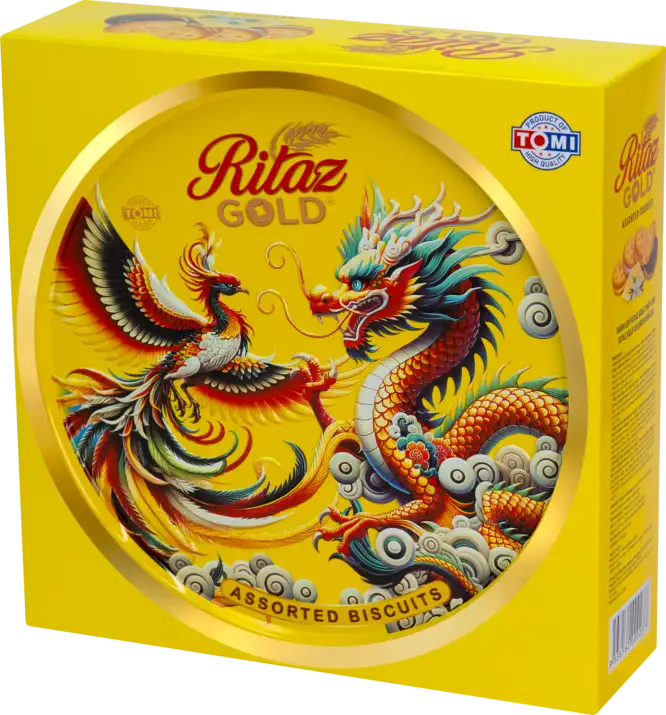 Bánh quy thập cẩm Ritaz Gold hộp thiếc rồng phụng 315g-3