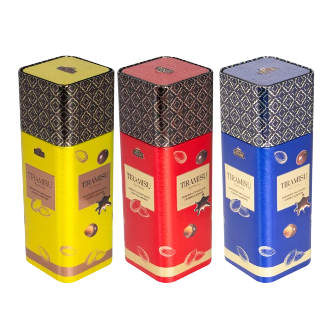 Socola Tiramisu thập cẩm bọc hạnh nhân King Henry hộp thiếc 100g - 4