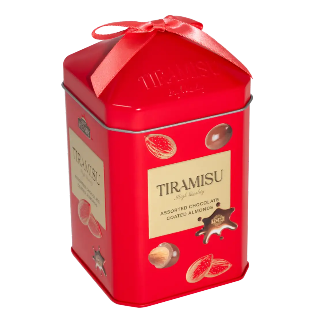 Socola Tiramisu thập cẩm bọc hạnh nhân King Henry hộp thiếc 120g - 2