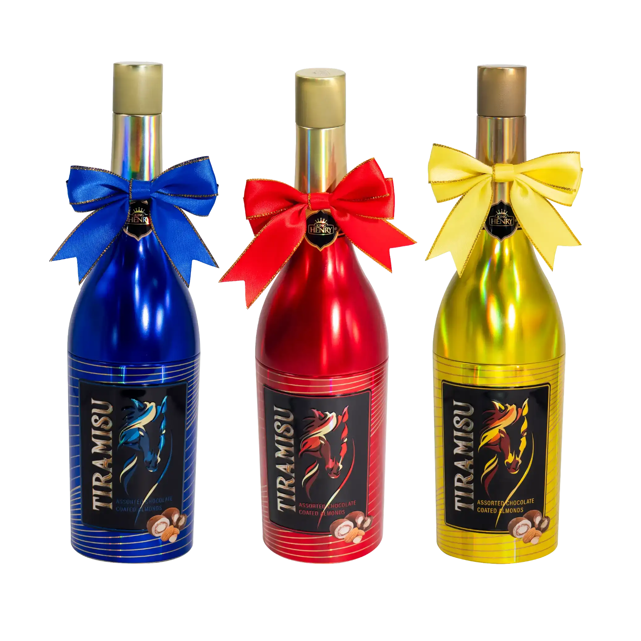 Socola Tiramisu thập cẩm bọc hạnh nhân King Henry hộp thiếc chai rượu 110g - 4