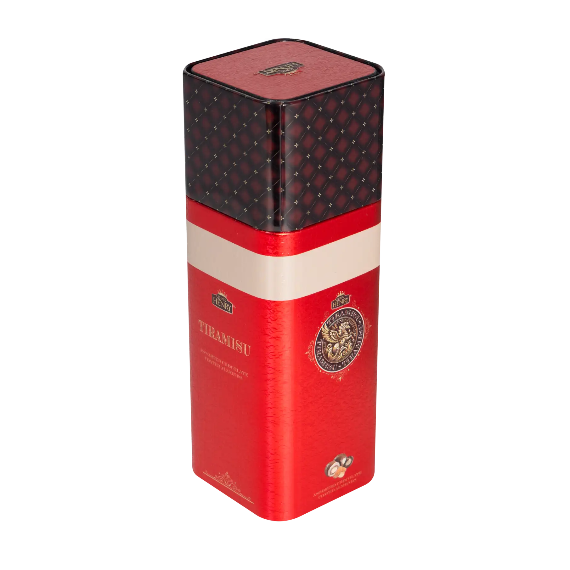 Socola Tiramisu thập cẩm bọc hạnh nhân King Henry hộp thiếc con ngựa 100g - 2