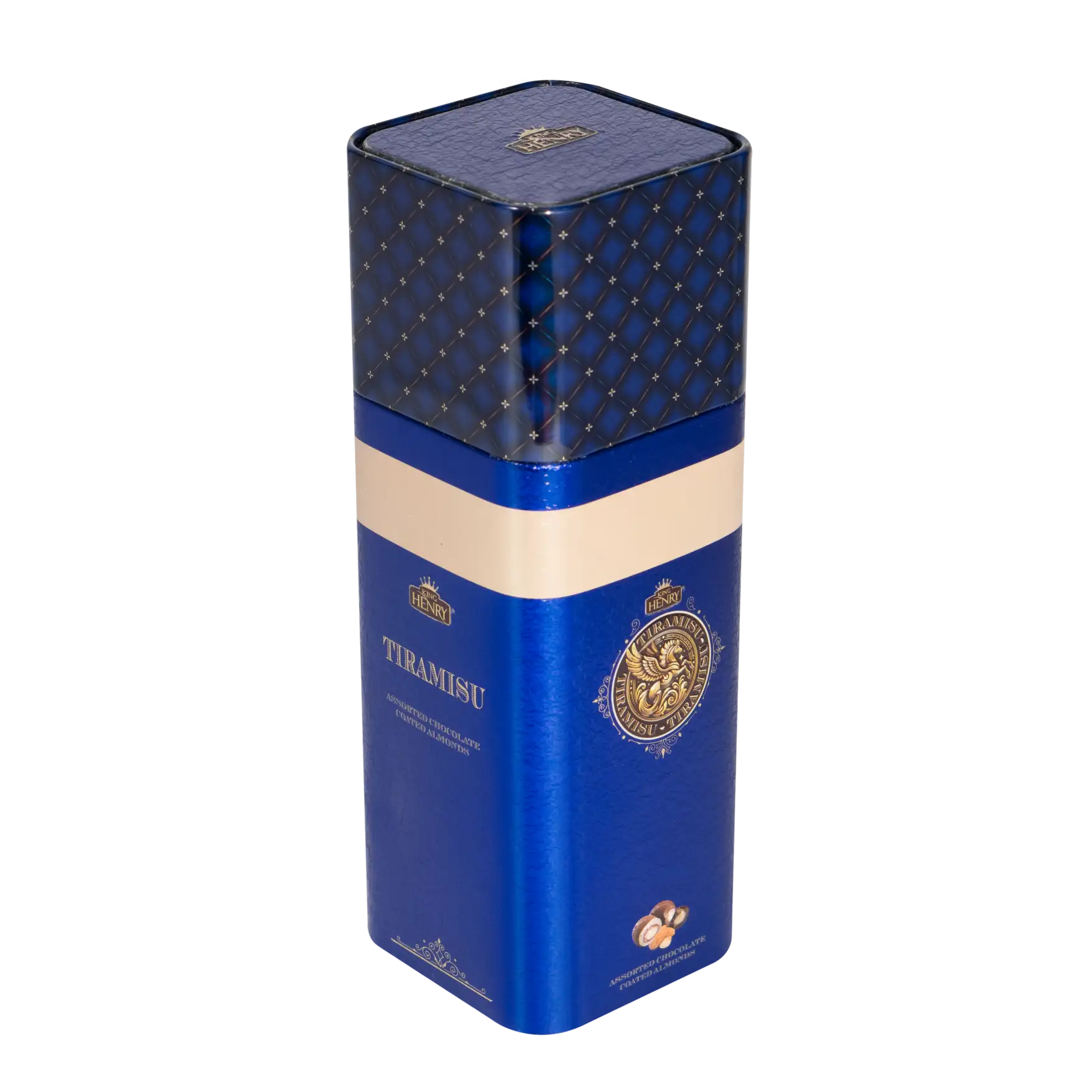 Socola Tiramisu thập cẩm bọc hạnh nhân King Henry hộp thiếc con ngựa 100g - 3